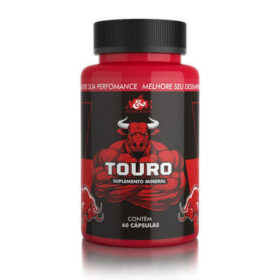 Suplemento Energético Mineral - Adão & Eva Touro - 60 Cápsulas