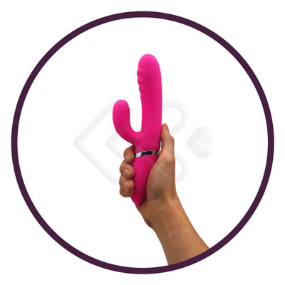 Foto 7 do produto Vibrador de Ponto G e Estimulador de Clitóris Recarregável com 36 Modos de Vibração em 5 Modos de Intensidade - Adela | 11,4 x 3,5 cm