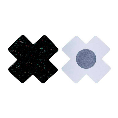 Adesivo Cruzado para Seios com Brilho - Exclusiva Lingerie