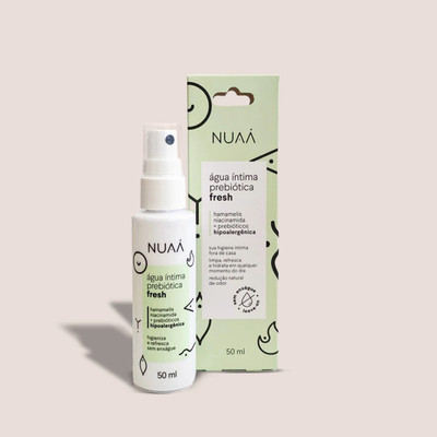 Água de Higiene Íntima Prebiótica Sem Enxágue - NUAÁ Fresh | 50 ml