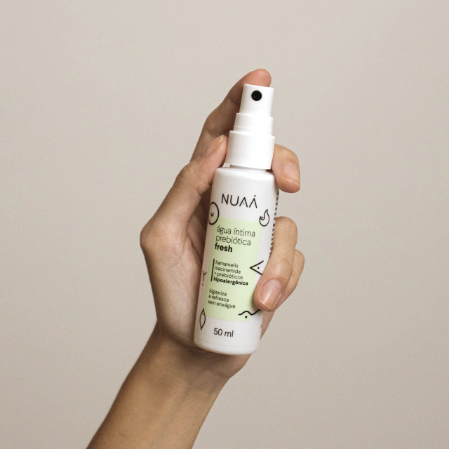 Água de Higiene Íntima Prebiótica Sem Enxágue - NUAÁ Fresh | 50 ml - 3