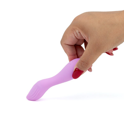 Foto 5 do produto Vibrador Estimulador de Ponto G e Clitóris com Texturas Massageadoras e 10 Modos de Vibração - Topo Toys Fairy Flower | 8 x 2,4 cm