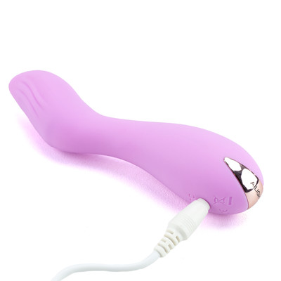 Foto 3 do produto Vibrador Estimulador de Ponto G e Clitóris com Texturas Massageadoras e 10 Modos de Vibração - Topo Toys Fairy Flower | 8 x 2,4 cm