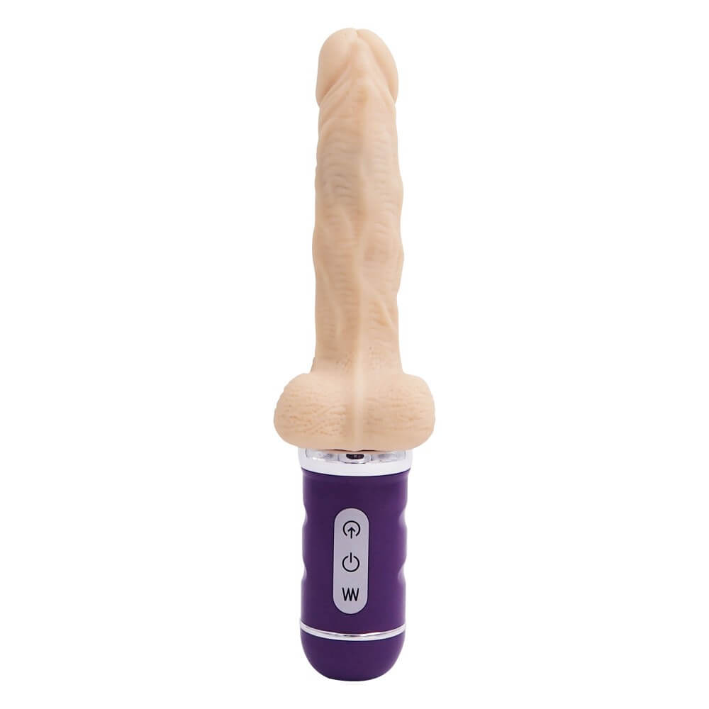 Ailighter - Prótese Peniana Realística com Função Vai e Vem Recarregável e 10 Modos de Vibração - 13 x 3,5 cm - 3