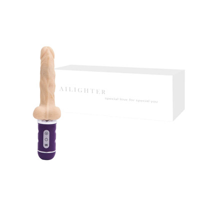 Foto 1 do produto Ailighter - Prótese Peniana Realística com Função Vai e Vem Recarregável e 10 Modos de Vibração - 13 x 3,5 cm