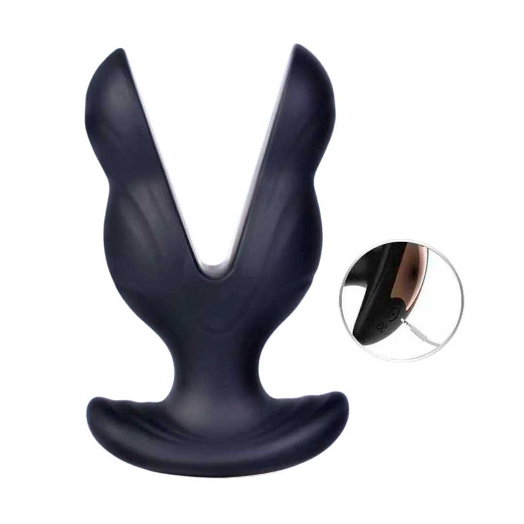 Alargador Anal com Choques, 10 Modos de Vibração e Controle Remoto Sem Fio - Pleasure Dreams | 8,5 x 6,2 cm - 4