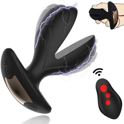 Foto 1 do produto Alargador Anal com Eletroestimulação, 8 Modos de Vibração e Controle Remoto Sem Fio - Pleasure Dreams | 9 x 6,7 cm