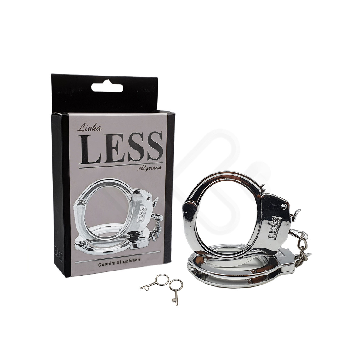 Algemas em ABS Metalizado com Trava de Segurança e Par de Chaves para Destravamento - Hard Less | Disponível em 2 Cores - 4