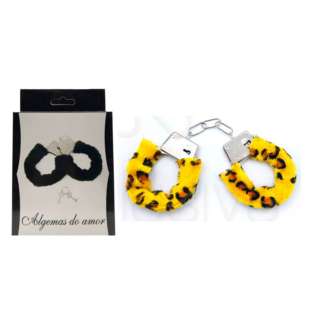 Algemas em Metal com Pelúcia - Algemas do Amor | Disponível em 9 Cores - 9