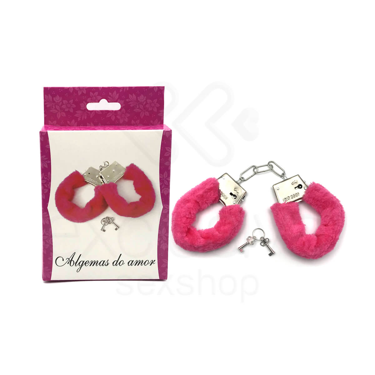 Algemas em Metal com Pelúcia - Algemas do Amor | Disponível em 9 Cores - 13