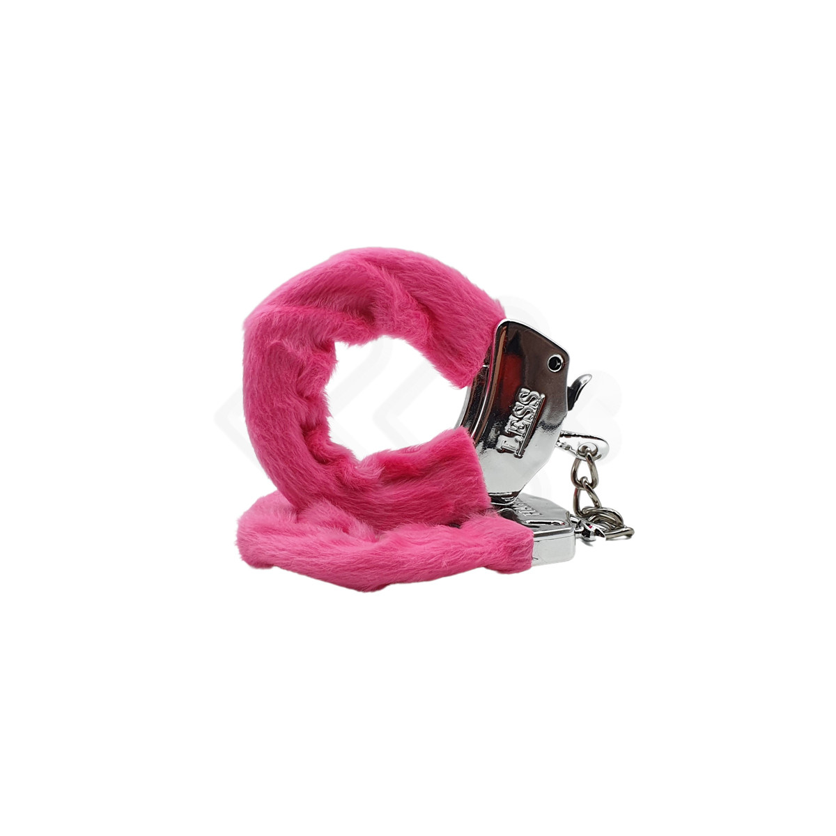 Algemas Cromadas em ABS Metalizado e Pelúcia com Trava de Segurança - Hard Less | Disponível em 3 Cores - 8