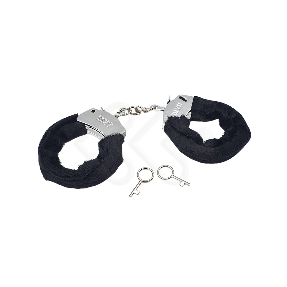 Algemas Cromadas em ABS Metalizado e Pelúcia com Trava de Segurança - Hard Less | Disponível em 3 Cores - 3