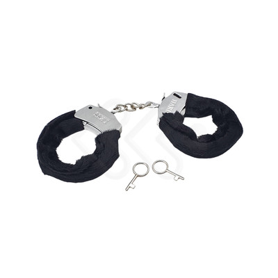 Foto 3 do produto Algemas Cromadas em ABS Metalizado e Pelúcia com Trava de Segurança - Hard Less | Disponível em 3 Cores