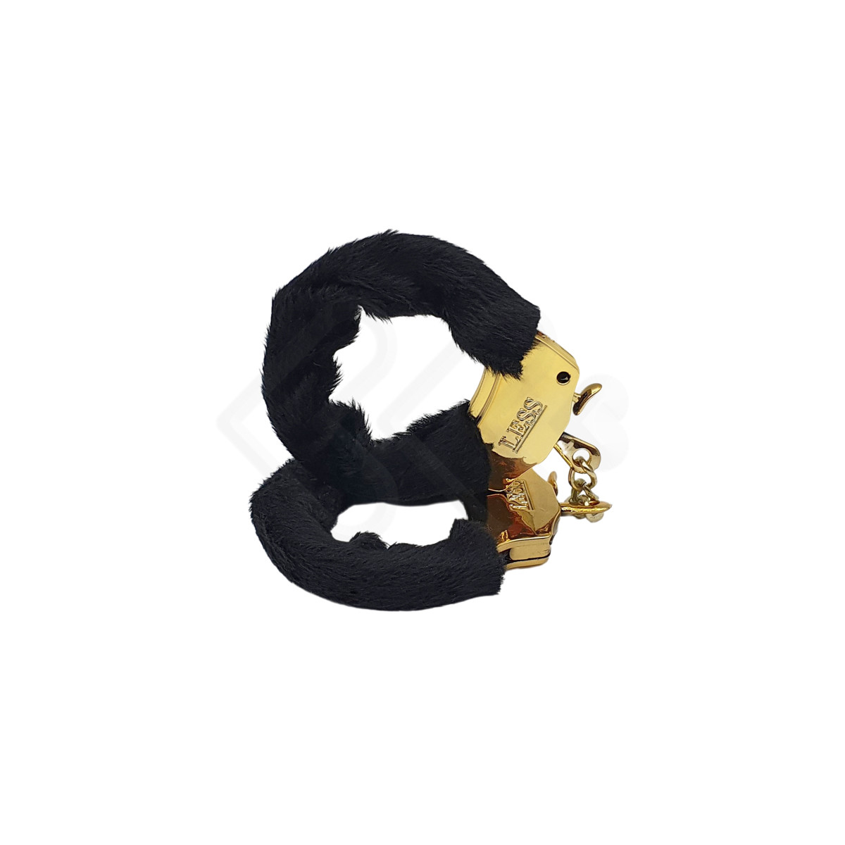 Algemas Douradas em ABS Metalizado e Pelúcia com Trava de Segurança - Hard Less | Disponível em 3 Cores - 6