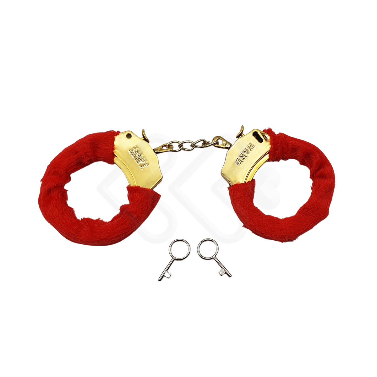 Algemas Douradas em ABS Metalizado e Pelúcia com Trava de Segurança - Hard Less | Disponível em 3 Cores - 11