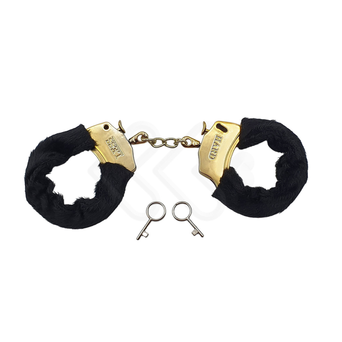 Algemas Douradas em ABS Metalizado e Pelúcia com Trava de Segurança - Hard Less | Disponível em 3 Cores - 7