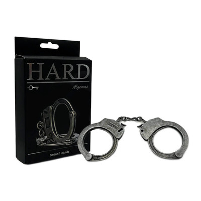 Foto 9 do produto Algemas em Metal com Corrente e Chave de Destravamento - Hard | Disponível em 11 Cores