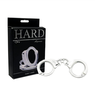 Foto 4 do produto Algemas em Metal com Corrente e Chave de Destravamento - Hard | Disponível em 11 Cores