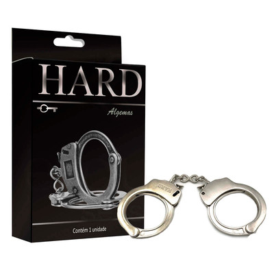 Foto 5 do produto Algemas em Metal com Corrente e Chave de Destravamento - Hard | Disponível em 11 Cores