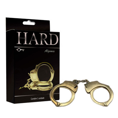 Foto 8 do produto Algemas em Metal com Corrente e Chave de Destravamento - Hard | Disponível em 11 Cores