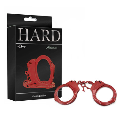 Foto 7 do produto Algemas em Metal com Corrente e Chave de Destravamento - Hard | Disponível em 11 Cores