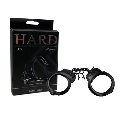 Foto 6 do produto Algemas em Metal com Corrente e Chave de Destravamento - Hard | Disponível em 11 Cores