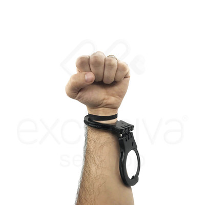 Foto 4 do produto Algemas em Metal com Destravamento de Segurança e 2 Chaves - Hard | Disponível em 2 Cores