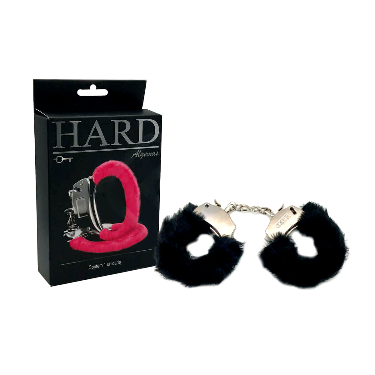 Algemas Reguláveis em Pelúcia com Chave e Trava de Segurança - Hard | Disponível em 7 Cores - 9