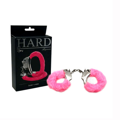 Algemas Reguláveis em Pelúcia com Chave e Trava de Segurança - Hard | Disponível em 7 Cores