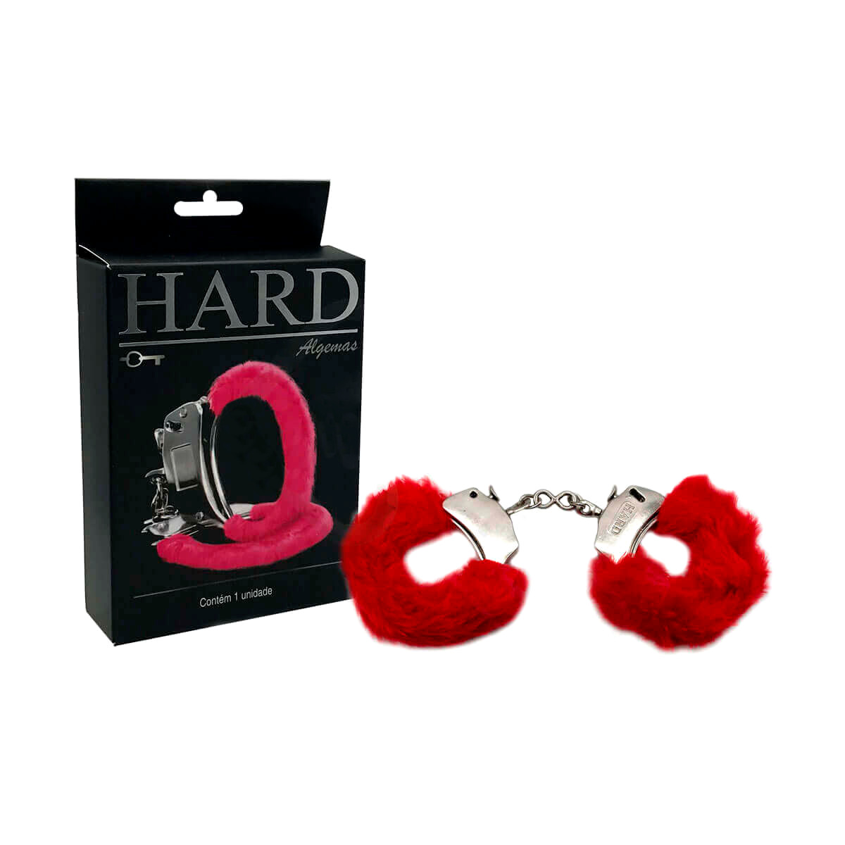 Algemas Reguláveis em Pelúcia com Chave e Trava de Segurança - Hard | Disponível em 7 Cores - 13
