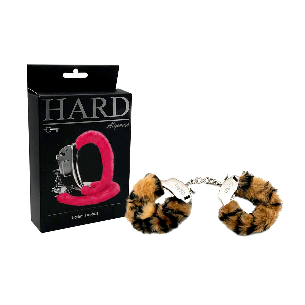 Algemas Reguláveis em Pelúcia com Chave e Trava de Segurança - Hard | Disponível em 7 Cores - 25