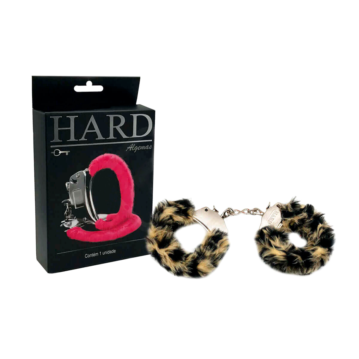 Algemas Reguláveis em Pelúcia com Chave e Trava de Segurança - Hard | Disponível em 7 Cores - 17