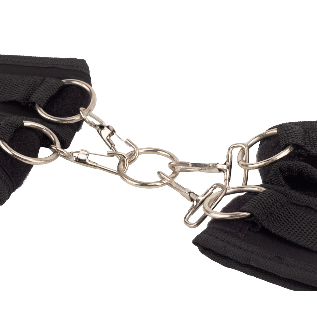 Algemas e Tornozeleiras Interligadas por Argola e Mosquetão - Bondage Lure Cross - 3