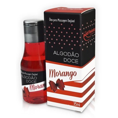 Óleo Para Massagem Beijável com Efeito que Aquece - Algodão Doce | 35 ml | Disponível em 7 Sabores