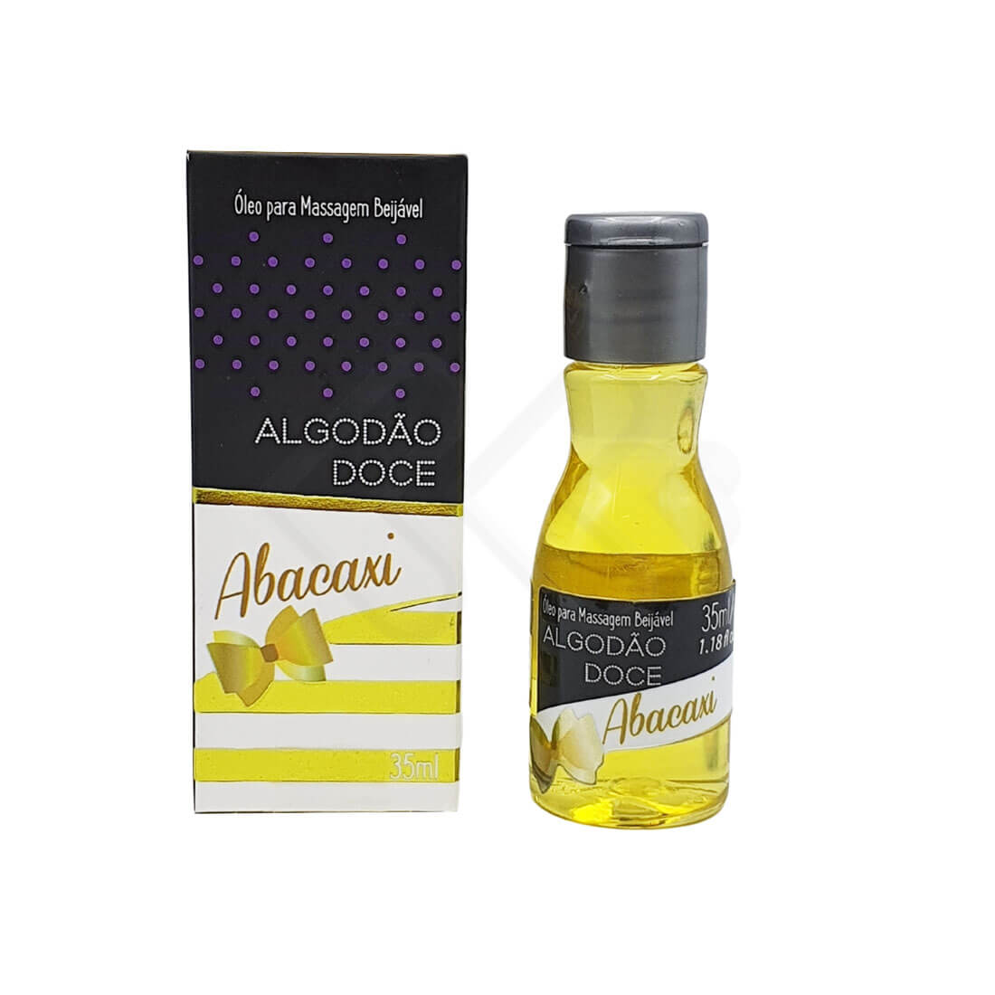 Óleo Para Massagem Beijável com Efeito que Aquece - Algodão Doce | 35 ml | Disponível em 7 Sabores - 4
