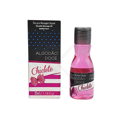Foto 14 do produto Óleo Para Massagem Beijável com Efeito que Aquece - Algodão Doce | 35 ml | Disponível em 7 Sabores