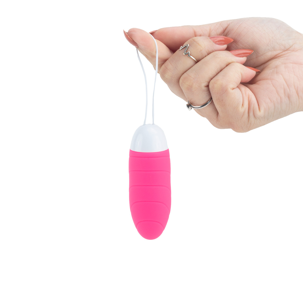 Cápsula Vibratória em Silicone com 10 Modos de Vibração, Aplicativo e Recarregável - Man Nuo Alice | Disponível em 2 Cores - 8