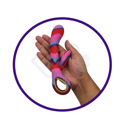 Foto 4 do produto Vibrador Estimulador de Ponto G e Clitóris com 10 Vibrações em 5 Intensidades - Alice My Blazing Rabbit Vibrator | 9,5 x 3,4 cm | Disponível em 3 Cores