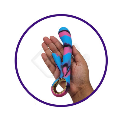 Foto 8 do produto Vibrador Estimulador de Ponto G e Clitóris com 10 Vibrações em 5 Intensidades - Alice My Blazing Rabbit Vibrator | 9,5 x 3,4 cm | Disponível em 3 Cores