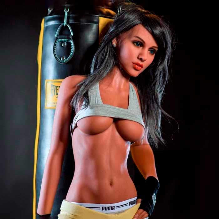 Amanda - Boneca Realística em TPE com Pele Morena, Cabelo Longo, Olhos Castanhos, Seios Médios, Vértebras em Aço e Acessórios - 43 Kg e 1,57 Metros de Altura - 4