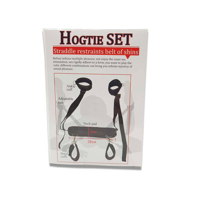 Foto 2 do produto Amarra de Tornozelos com Almofada para Pescoço e Algemas Para os Pulsos - Hogtie Set