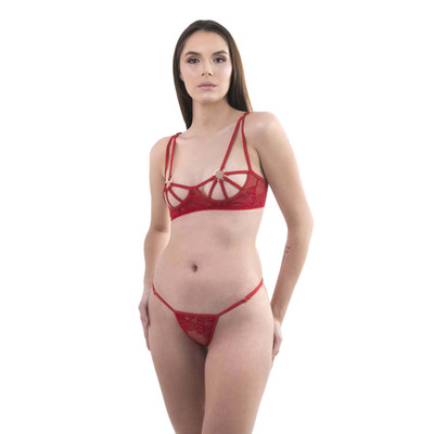 Foto 6 do produto Amor e Sedução - Conjunto Emma com Sutiã e Fio Dental | Disponível em 3 Cores e 4 Tamanhos