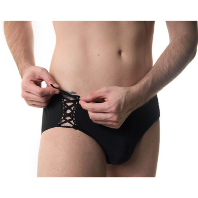 Cueca Eros em Microfibra com Amarração Lateral - Amor e Sedução | Disponível em 3 Cores e 4 Tamanhos