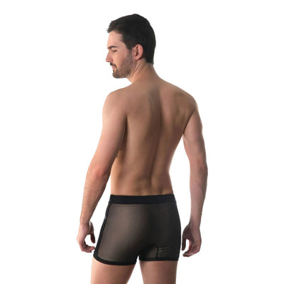 Cueca Boxer Raj em Tule e Abertura Frontal - Amor e Sedução | Disponível em 3 Cores e 4 Tamanhos