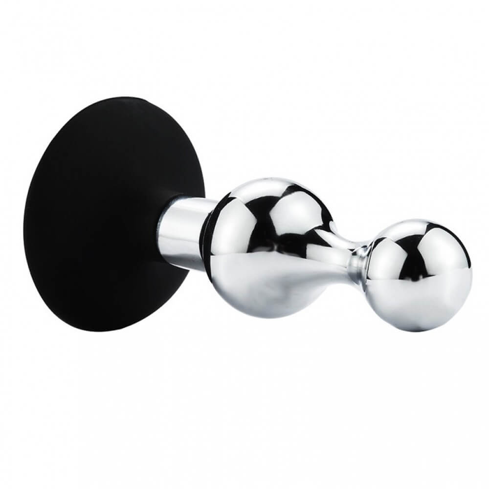 Anal Plug - Plug Anal com Ponta Arredondada Feito em Alumínio Fundido com Base em Silicone e Ventosa - 2