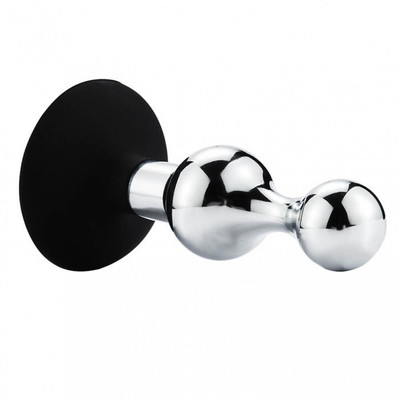 Foto 2 do produto Anal Plug - Plug Anal com Ponta Arredondada Feito em Alumínio Fundido com Base em Silicone e Ventosa