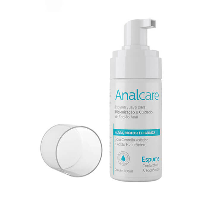 Espuma Suave para Higienização e Cuidado da Região Anal - Analcare - 100 ml - 2