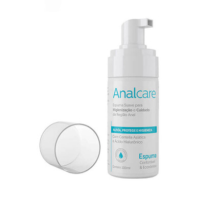 Foto 2 do produto Espuma Suave para Higienização e Cuidado da Região Anal - Analcare - 100 ml