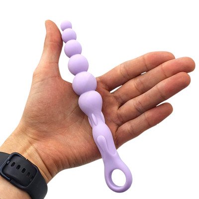 Plug Anal com Esferas Graduais em Silicone - Anatick | 18 x 2,5 cm