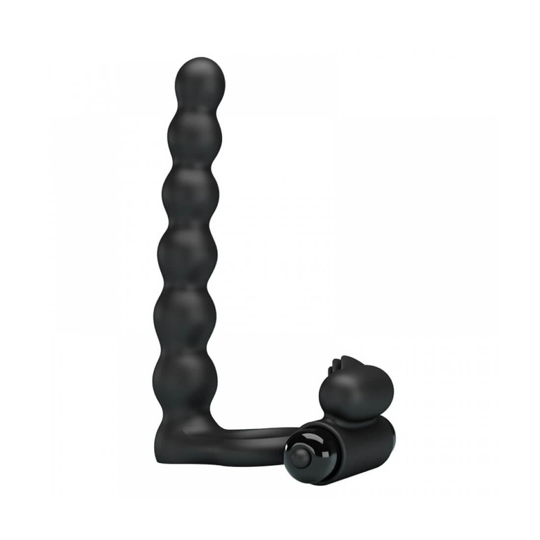 Anel Companheiro Escalonado e Cápsula com 10 Modos de Vibração - Pretty Love Hercules Penis Sheath III - 13 x 2,4 cm - 2